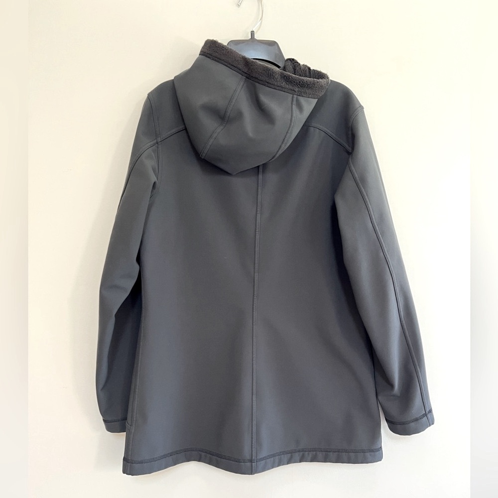 Marmot Soft Shell Fleece Lined Hooded Full Zip Unisex Black Jacket, L - Picture 9 of 13